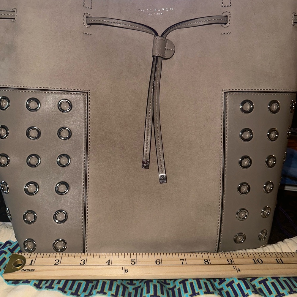 Tory Burch Taupe Leather Handbag
